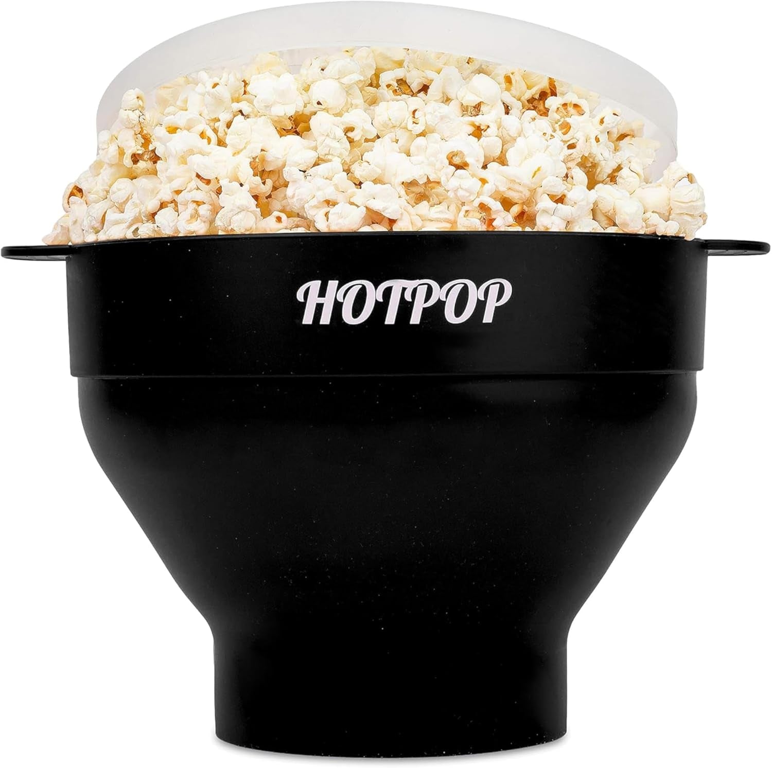 The Original  Microwave Popcorn Popper, Silicone Popcorn Maker, Collapsible Bowl Bpa-Free and Dishwasher Safe- 20 Colors Available (Black)